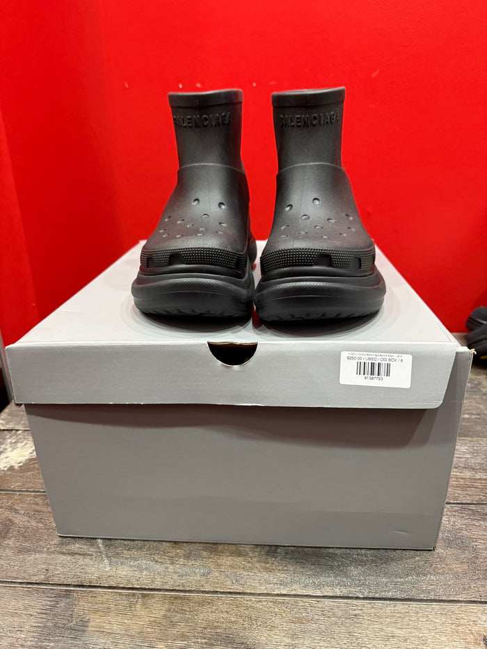 (USED) Crocs x Balenciaga Bootie Black - Sz 8