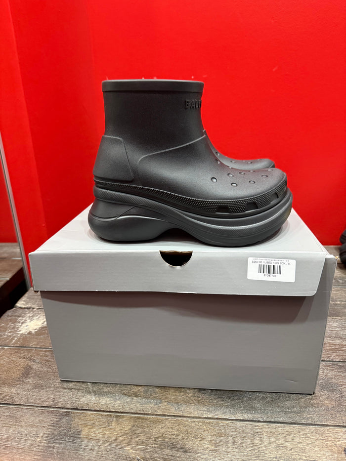 (USED) Crocs x Balenciaga Bootie Black - Sz 8