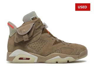 (USED) Jordan 6 Retro Travis Scott British Khaki - Sz 9.5