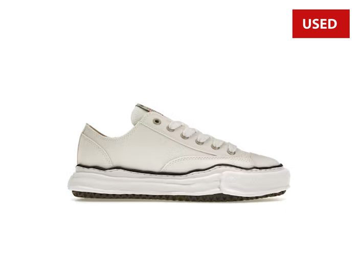 (USED) Maison Mihara Yasuhiro Peterson OG Sole Canvas Low White - Sz 13
