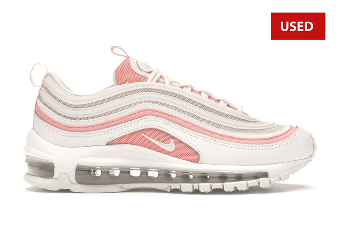 (USED) Nike Air Max 97 Summit White Bleached Coral (Women's) - Sz 7.5