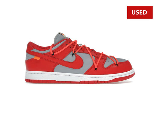 (USED) Nike Dunk Low Off-White University Red - Sz 11