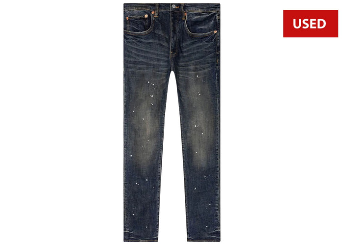 (USED) PURPLE BRAND PuLow Rise Skinny Dirty Tinted Jeans 'Dark Indigo'