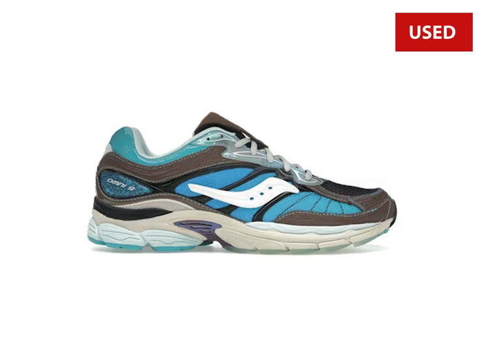 (USED) Saucony ProGrid Omni 9 Footpatrol Blue Brown - Sz 11.5