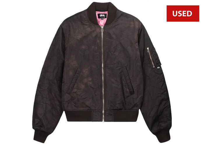(USED) Stussy Dyed Nylon Bomber 'Brown'