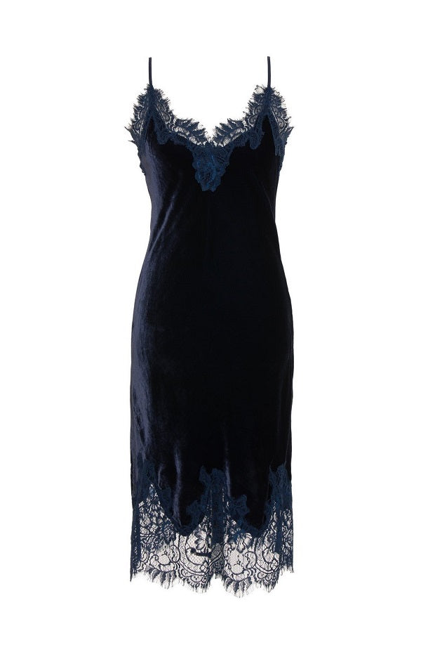 Velvet Coco Lace Dress -Blue Ink - Last Chance!