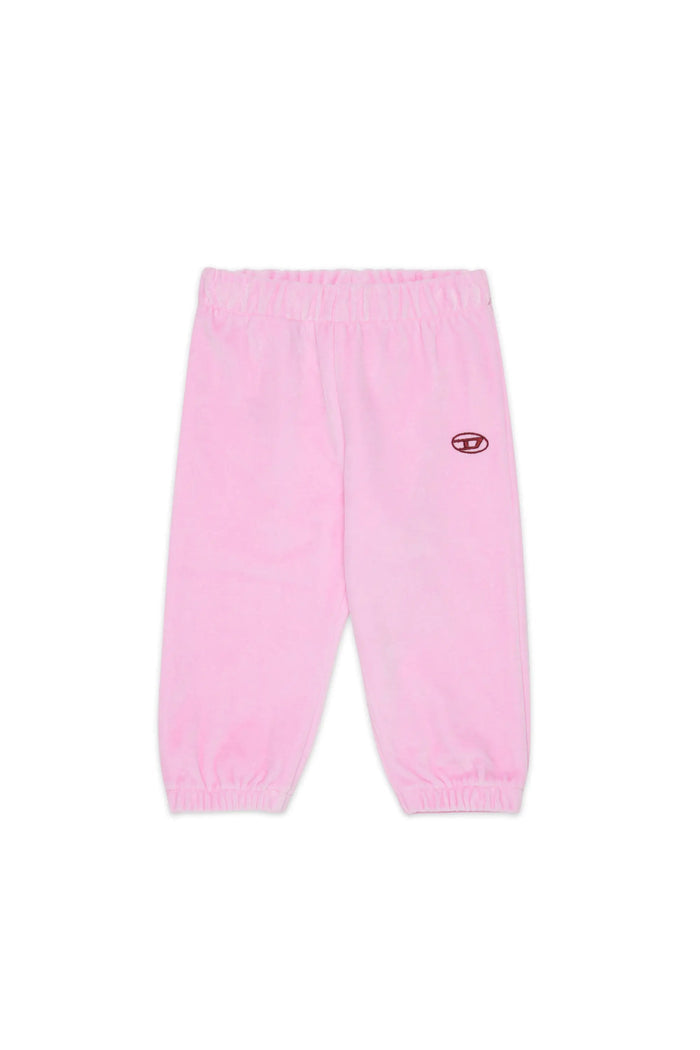 Velvet sweatpants with Oval D embroidery