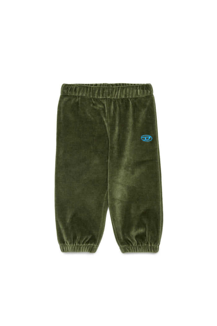 Velvet sweatpants with Oval D embroidery