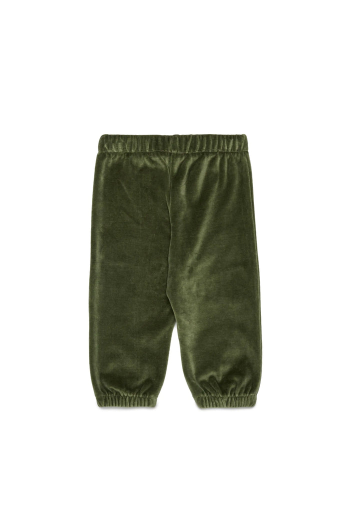 Velvet sweatpants with Oval D embroidery