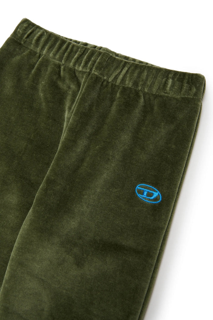 Velvet sweatpants with Oval D embroidery