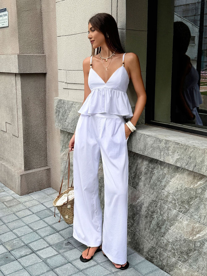 Velza Co ord Set - White