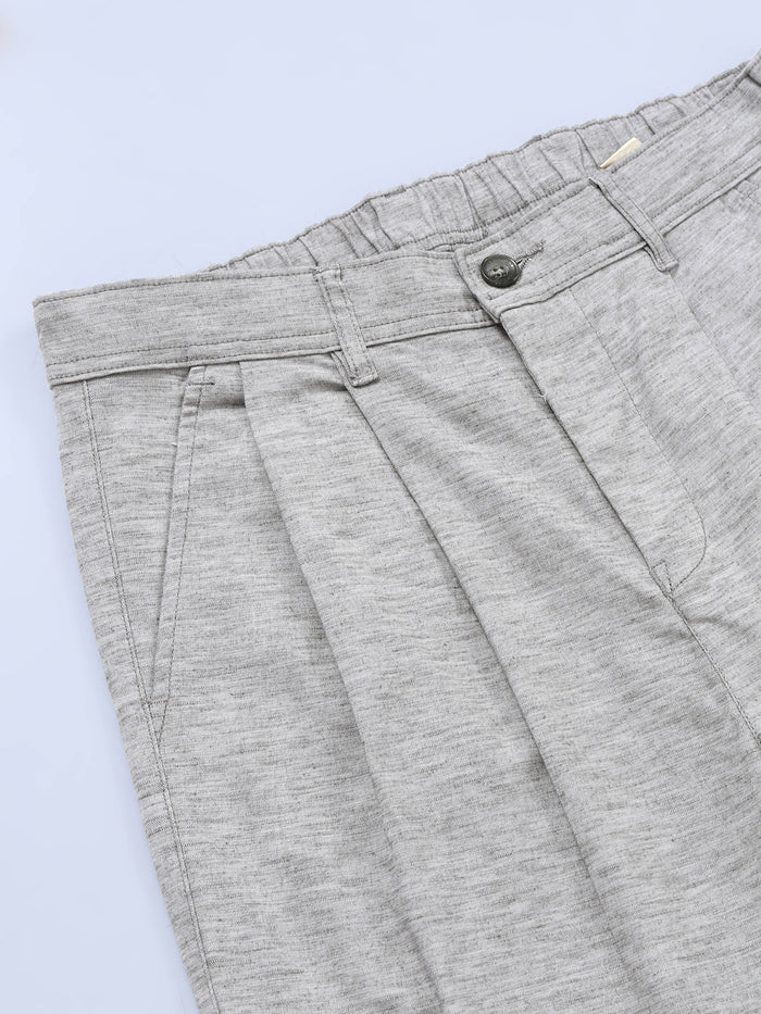Versatile Pleated Trouser In Grey