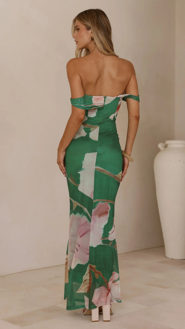 Vibra Maxi Dress - Green