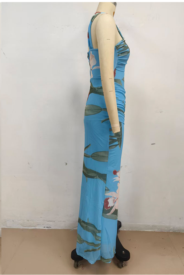 Vibra Maxi Dress - Light blue