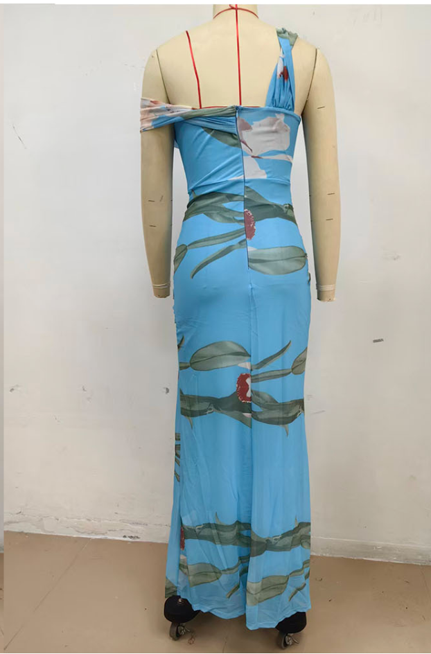 Vibra Maxi Dress - Light blue