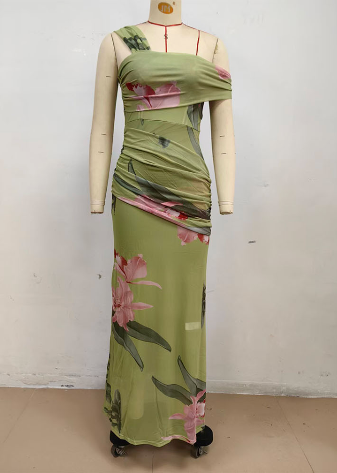 Vibra Maxi Dress - Light Green