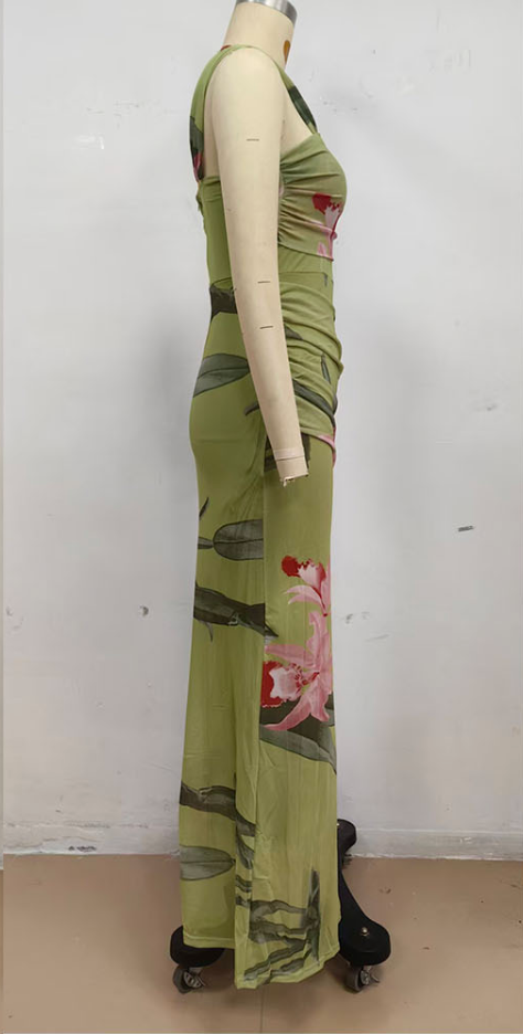 Vibra Maxi Dress - Light Green