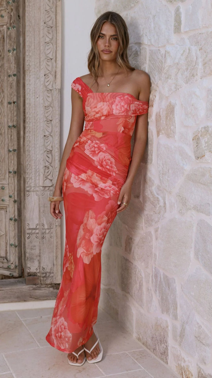 Vibra Maxi Dress - Red