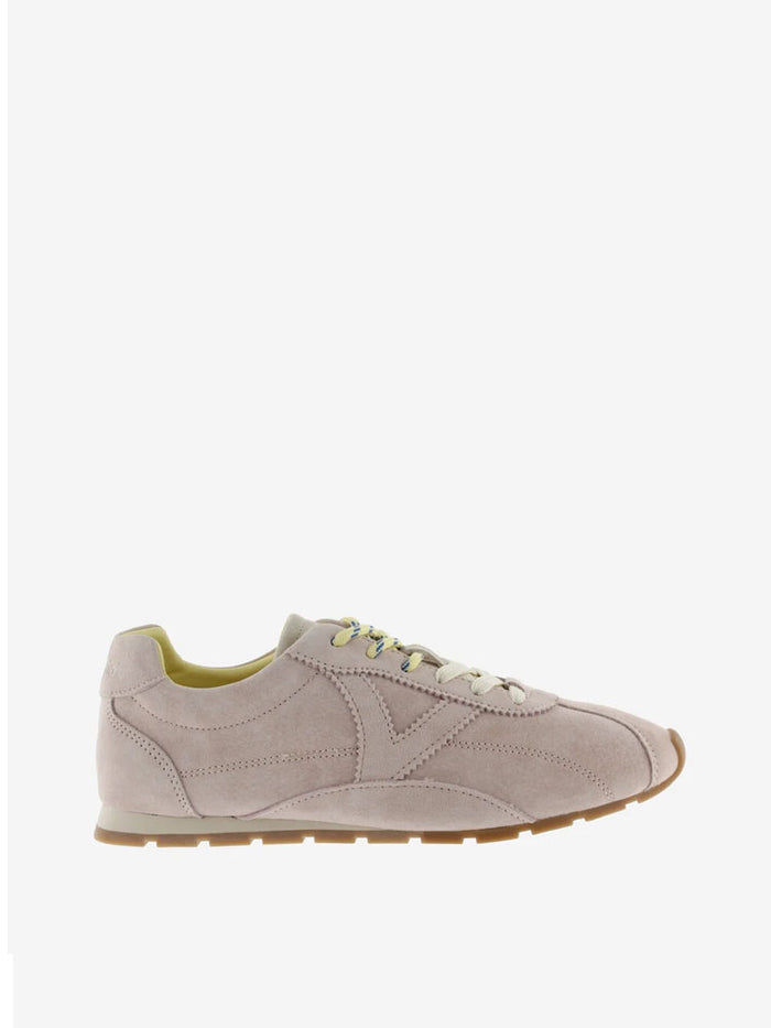 Victoria Aster Suede Trainers Nude