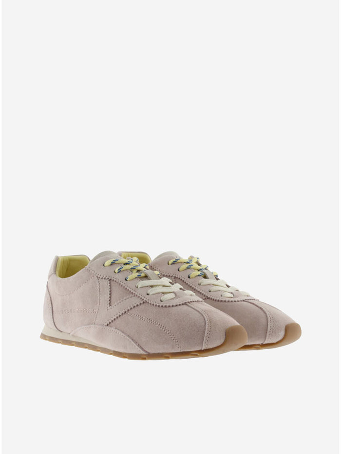 Victoria Aster Suede Trainers Nude