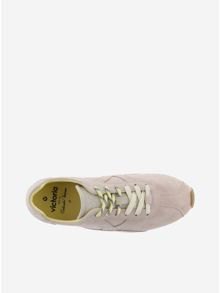 Victoria Aster Suede Trainers Nude