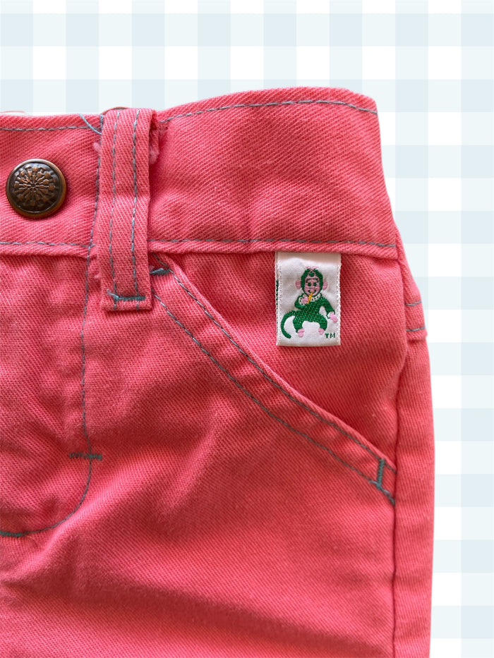 Vintage Garanimals 1980s Pink Embroidered Zebra Pants 3-6 Months - Deer Creek Mercantile