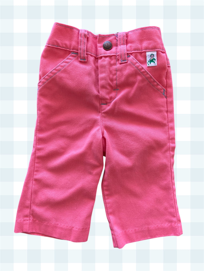 Vintage Garanimals 1980s Pink Embroidered Zebra Pants 3-6 Months - Deer Creek Mercantile