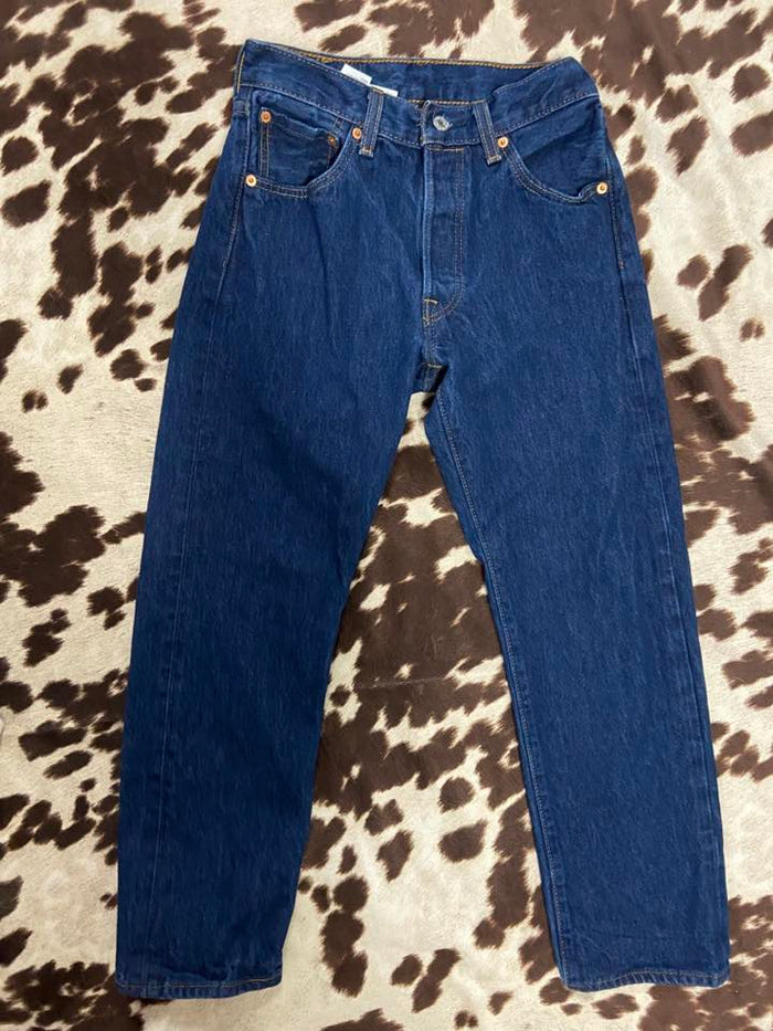 Vintage Levi's Men's 501 Denim Jeans Button Fly Dark Wash *29x30 - Deer Creek Mercantile