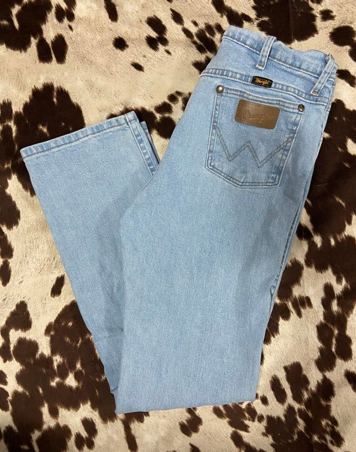 Vintage Wrangler Light Wash Cowboy Cut Denim Jeans Men's Size 33x32 - Deer Creek Mercantile