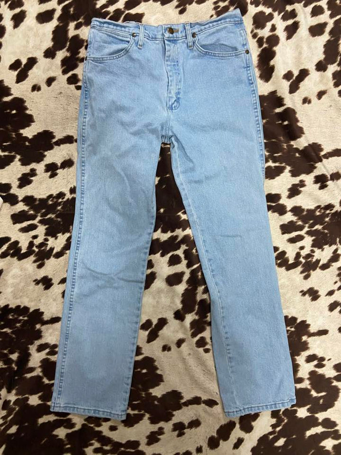 Vintage Wrangler Light Wash Cowboy Cut Denim Jeans Men's Size 33x32 - Deer Creek Mercantile