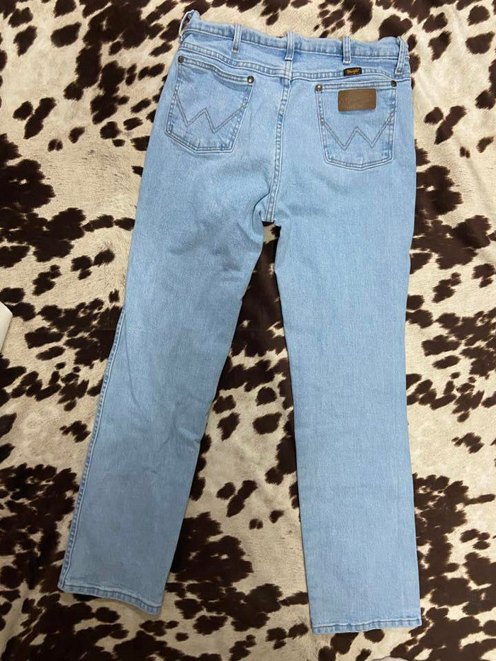 Vintage Wrangler Light Wash Cowboy Cut Denim Jeans Men's Size 33x32 - Deer Creek Mercantile