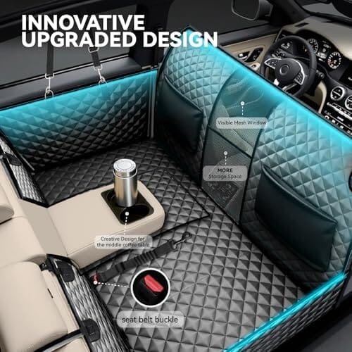Waterproof Back Seat Extender for Dogs Travel Pet Clever
