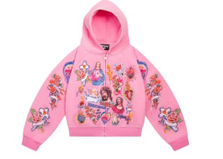 We Are Righteous Risen King Zip Up Pink