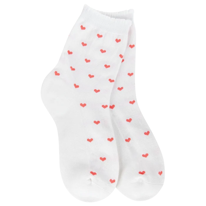 Weekend Scallop Heart Mini Crew *FINAL SALE