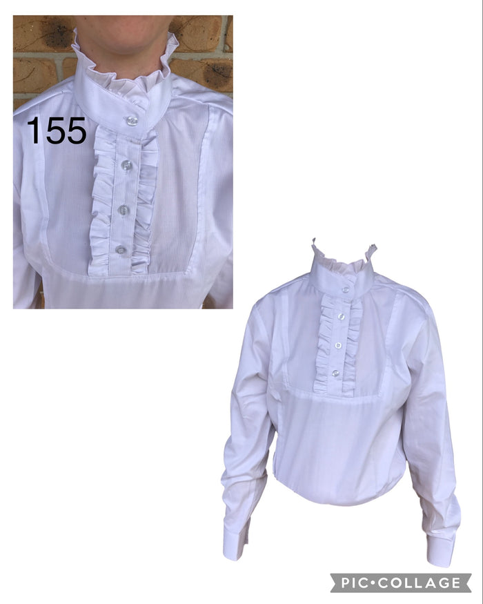 White Long Sleeve Ruffled Shirts Childs White Ruffles (155)