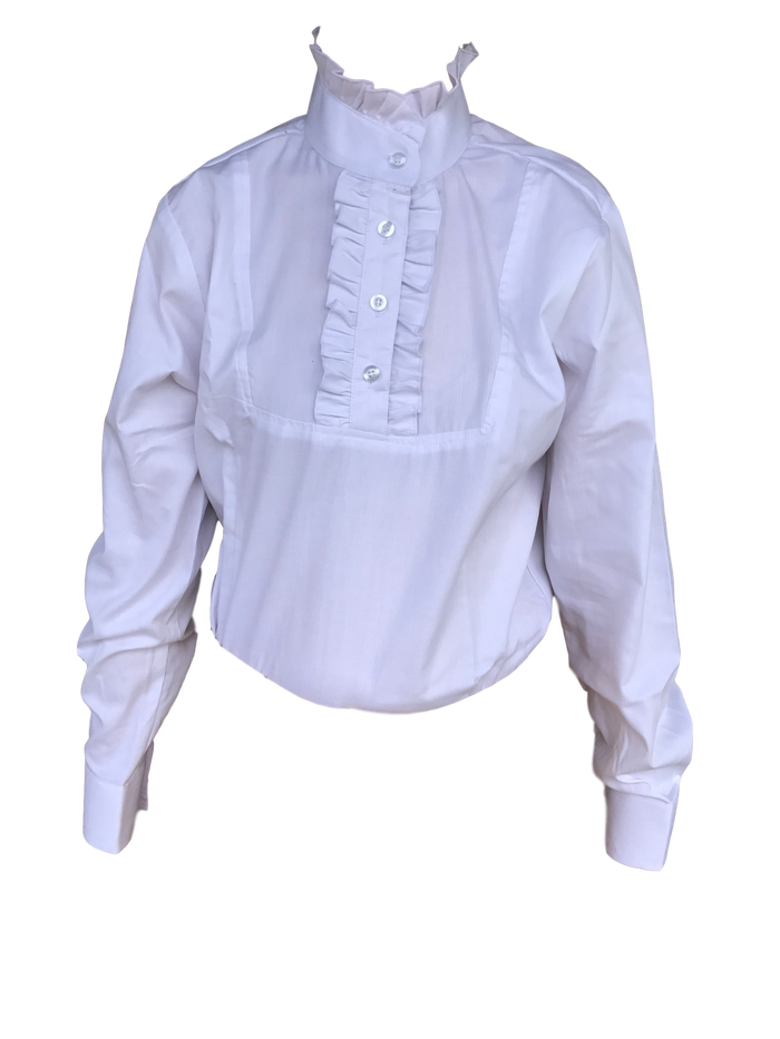 White Long Sleeve Ruffled Shirts Childs White Ruffles (155)