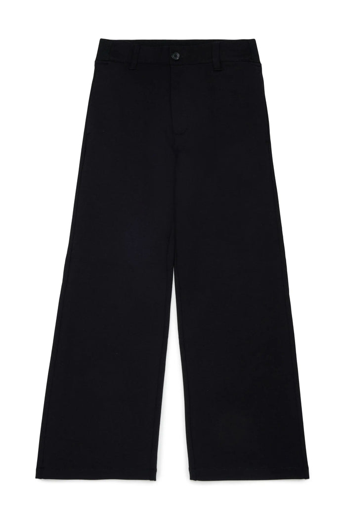 Wide-leg pants in compact stretch fabric