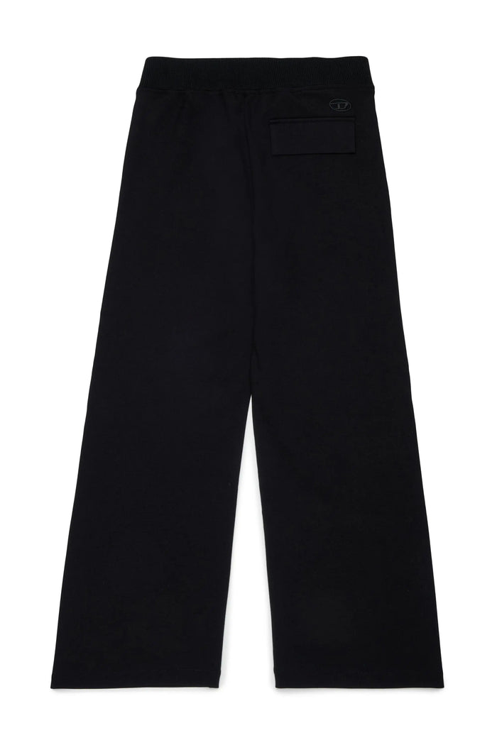 Wide-leg pants in compact stretch fabric