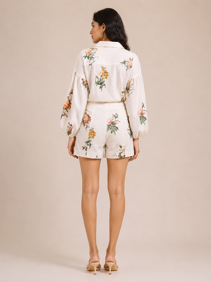 Willow Co ord Set - White