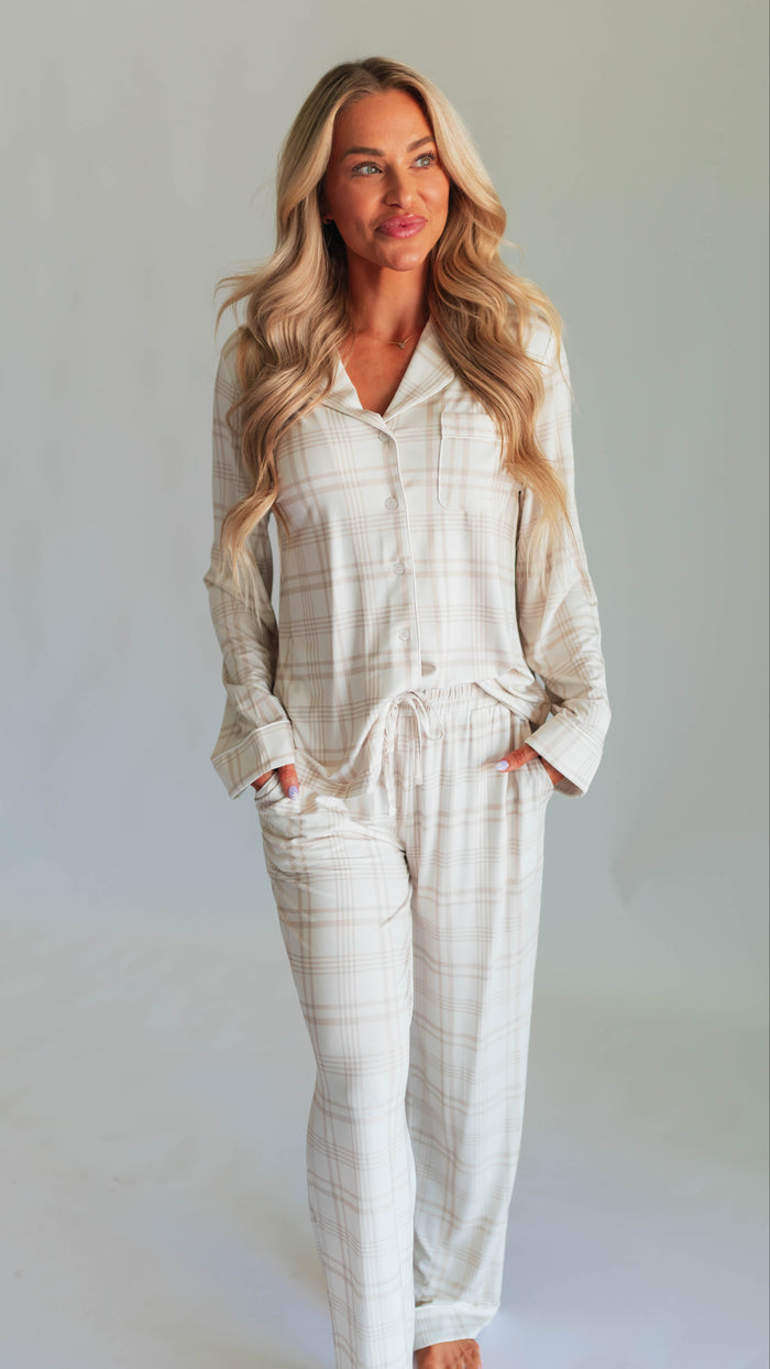 Women's Button Up Set In Brooks