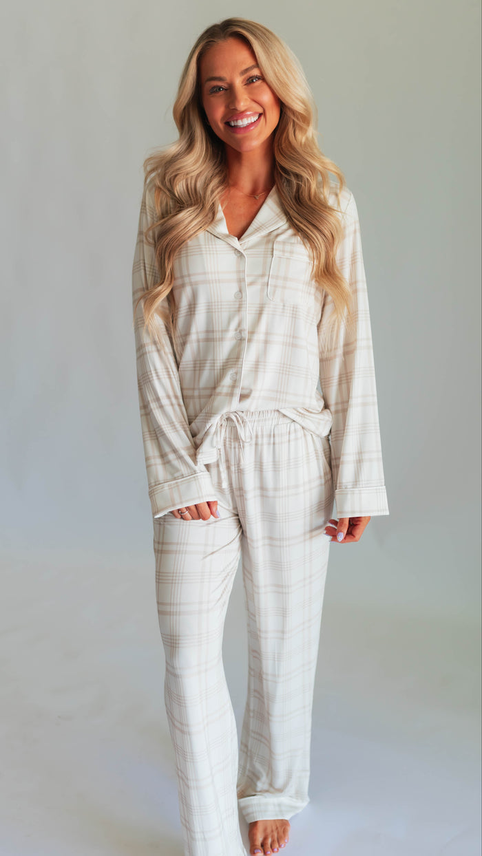 Women's Button Up Set In Brooks