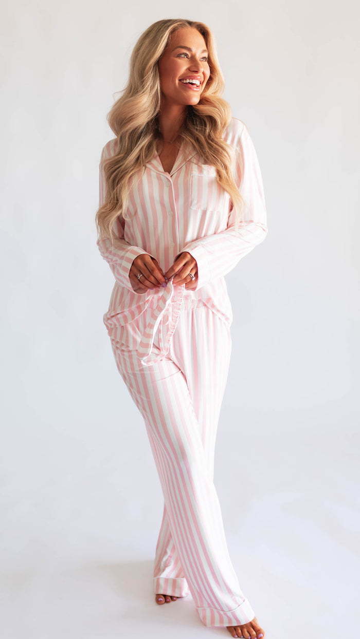 Women's Button Up Set In Poppy