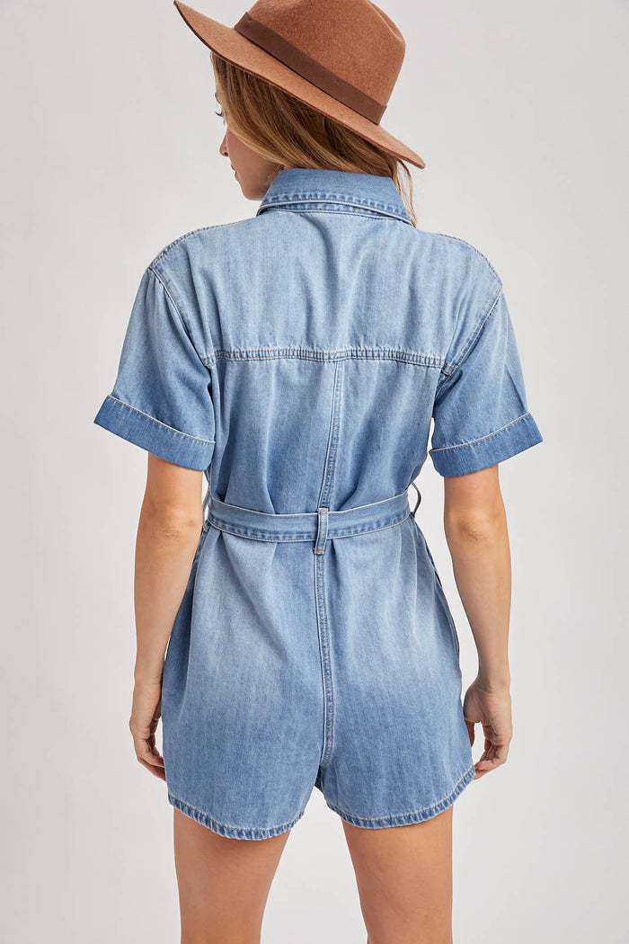 Women's Denim Romper