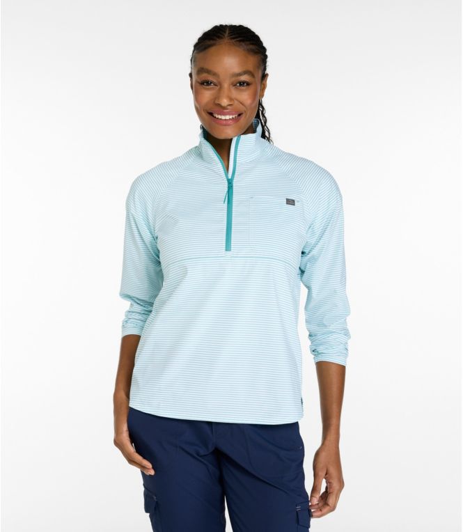 Women's Everyday SunSmart® Woven Shirt, Quarter-Zip