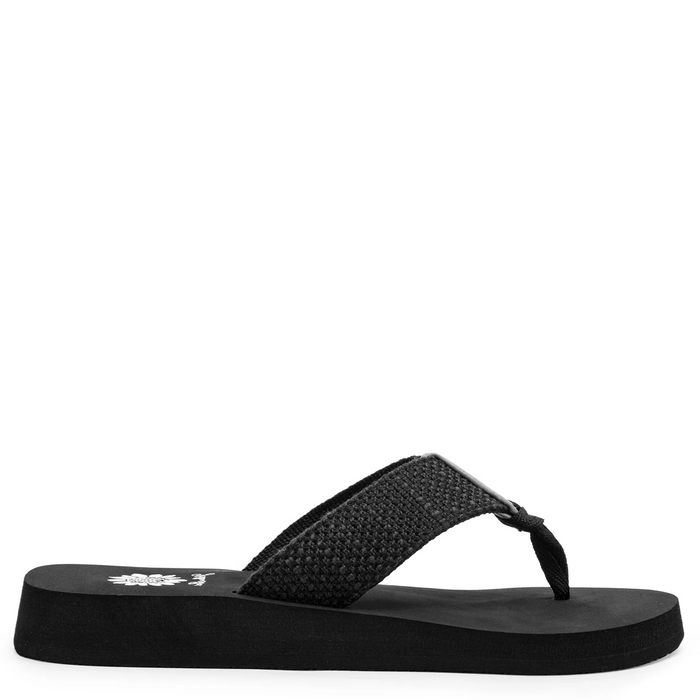 Black sandal on a white background