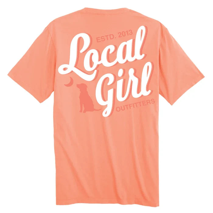 Women's LG Stacked Script SS Tee