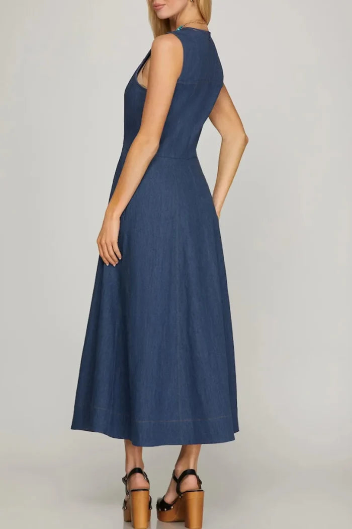Women's Maxi Denim Dress *FINAL SALE