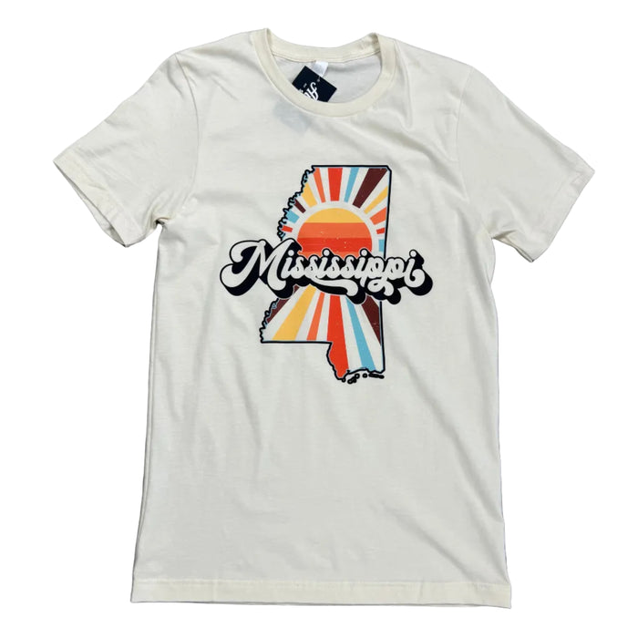 Women's Mississippi Retro State Tee