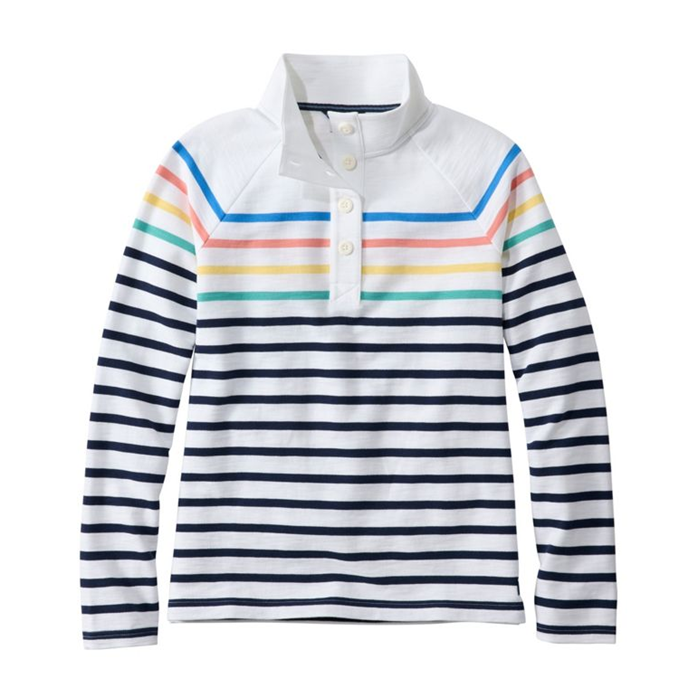 Women's Peaks Island Button Mockneck