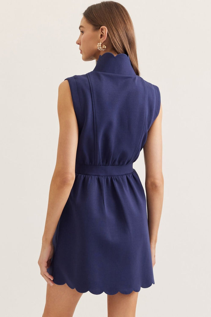 Women's Quarter Zip Mini Dress